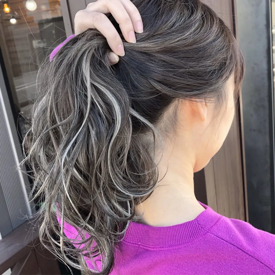 カラー ヘアカラー 福島 優奈のヘアスタイル