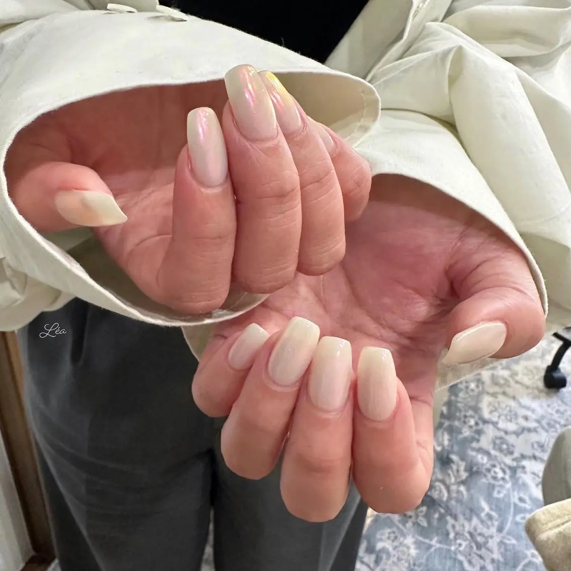ネイル ジェルネイル ミラーネイル パラジェル ソフトジェル Léa nailのネイルデザイン
