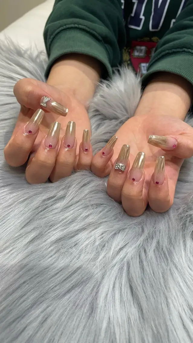 ネイル ラメ(グリッター) RICO Nail パーツつけ放題🌈のネイルデザイン