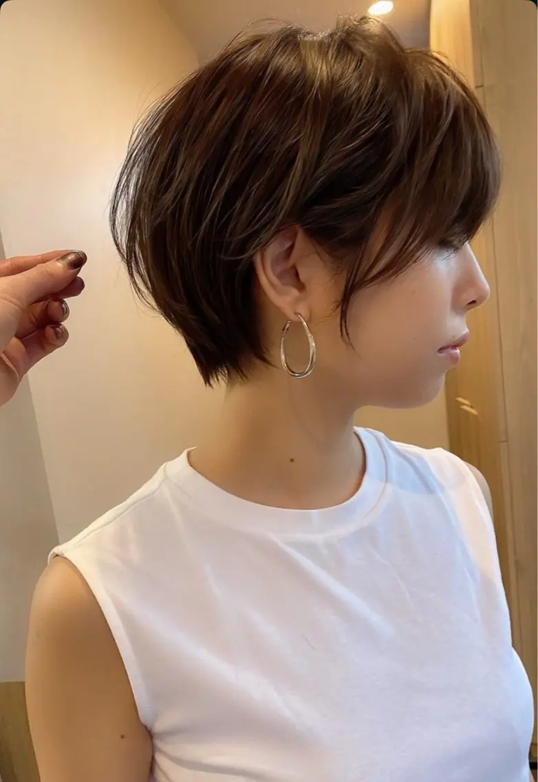 ショート カット トリートメント 井上 一青 /ショート/ボブのヘアスタイル