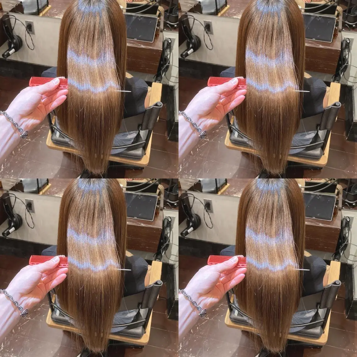 ロング ハイライト 髪質改善 10月限定モニター 髪質改善美髪矯正のヘアスタイル
