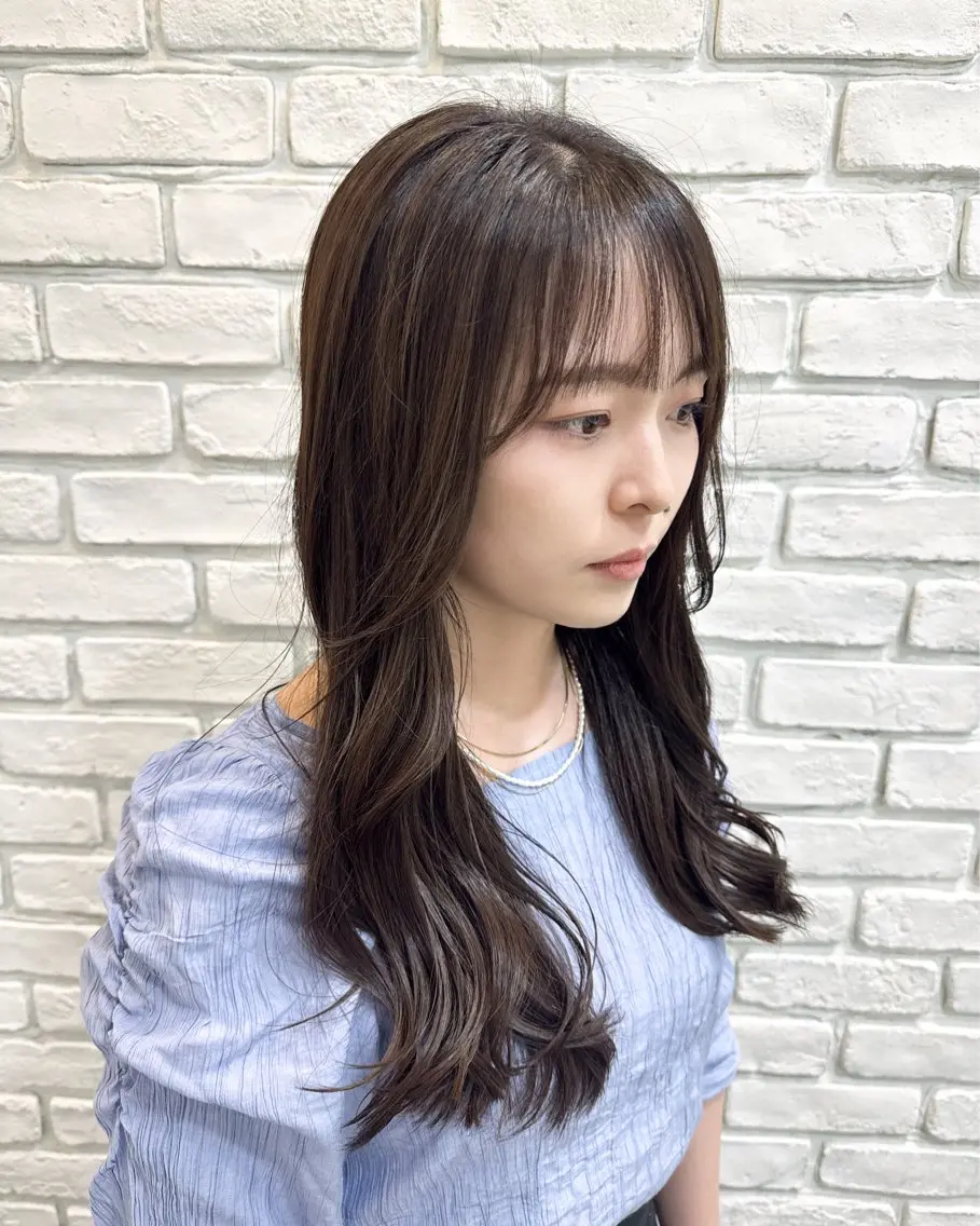 ロング カット パーマ トリートメント 秋山 俊のヘアスタイル