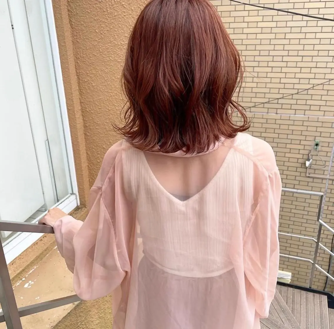 カラー 🍒ベージュ/ピンク ベージュ🍒なつきのヘアスタイル