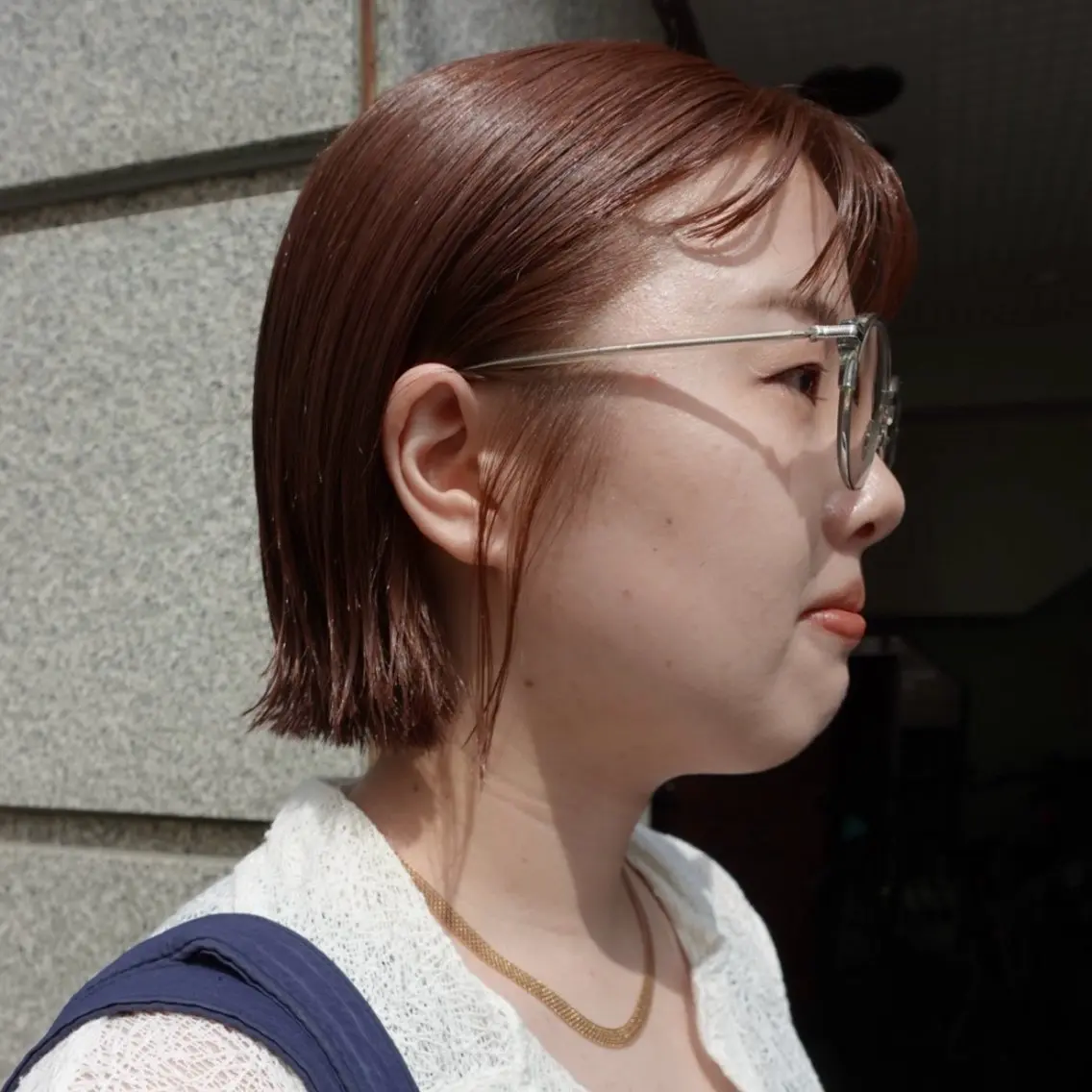 ショート カラー ヘアアレンジ ベージュカラー オレンジ オレンジベージュ ボブ カット ヘアカラー 🌐サトウ リョウ🌐のヘアスタイル