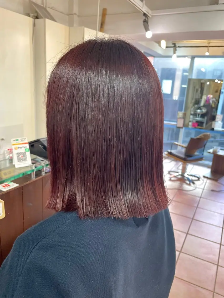 ショート カラー カット トリートメント 🦋透明感 艶カラー Rie🦋のヘアスタイル