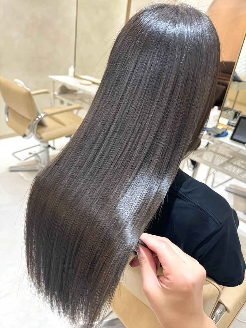 ロング カラー 髪質改善 カット ヘアカラー トリートメント 縮毛矯正・髪質改善 支持No1🫧北島のヘアスタイル