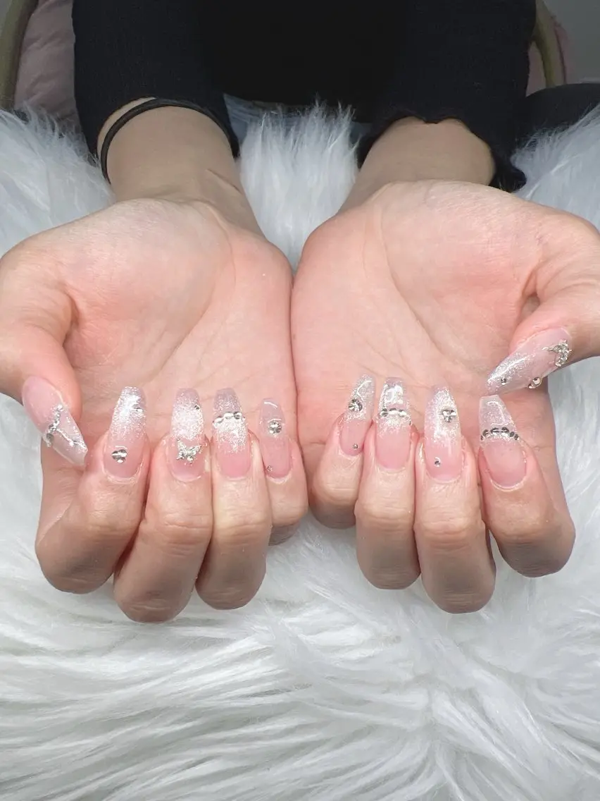 ネイル ハンドネイル Lee Nails チップ長さだし専門店のネイルデザイン