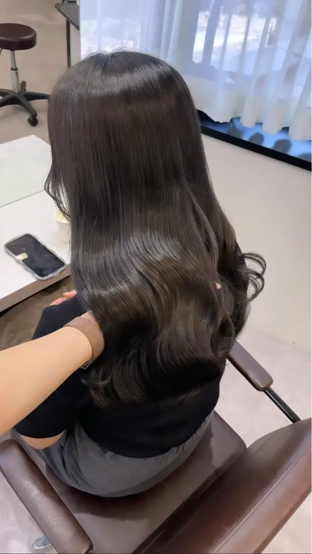 セミロング カット ヘアカラー トリートメント 💎神戸三宮puty _ai✨💎のヘアスタイル