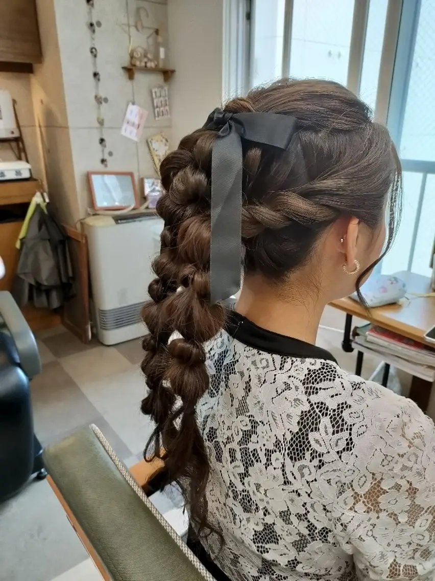ヘアアレンジ ヘアセット HempBeauty 浅野アサミのヘアスタイル