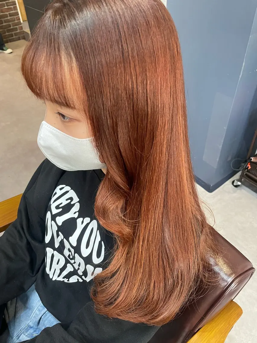 セミロング カット ヘアカラー トリートメント 原 麻耶のヘアスタイル