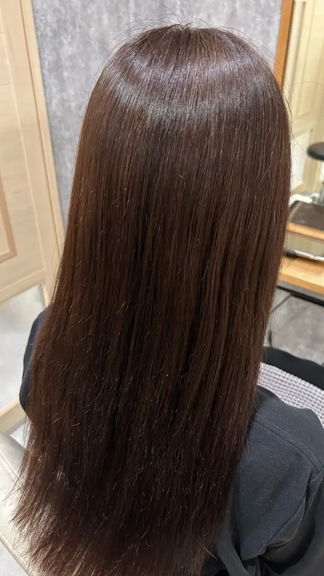ロング カラー 似合わせ 顔周りYUUGAのヘアスタイル