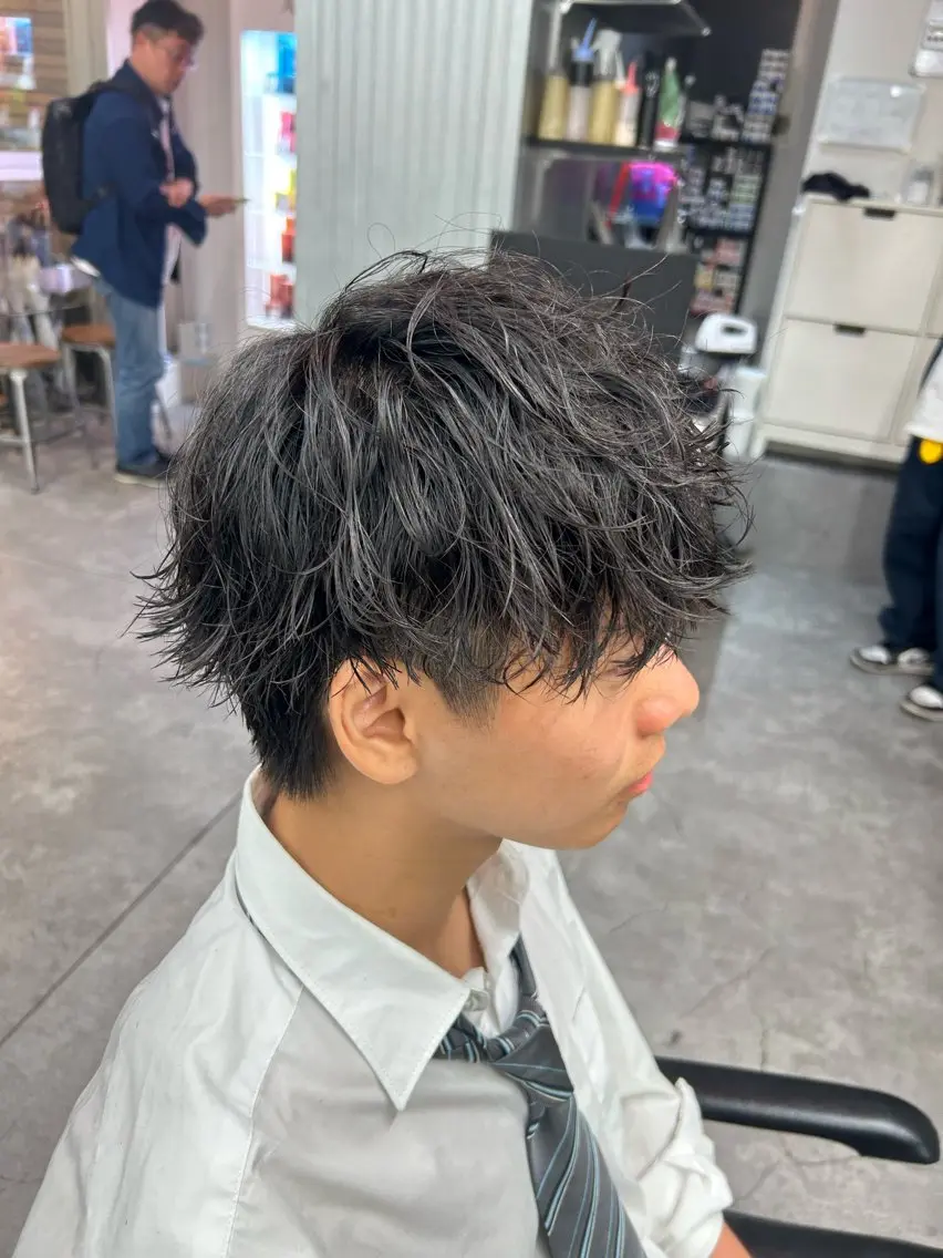 パーマ メンズ カット パーマ ヘアセット パーマ支持率No.1 ❤️🔥安成弾のヘアスタイル