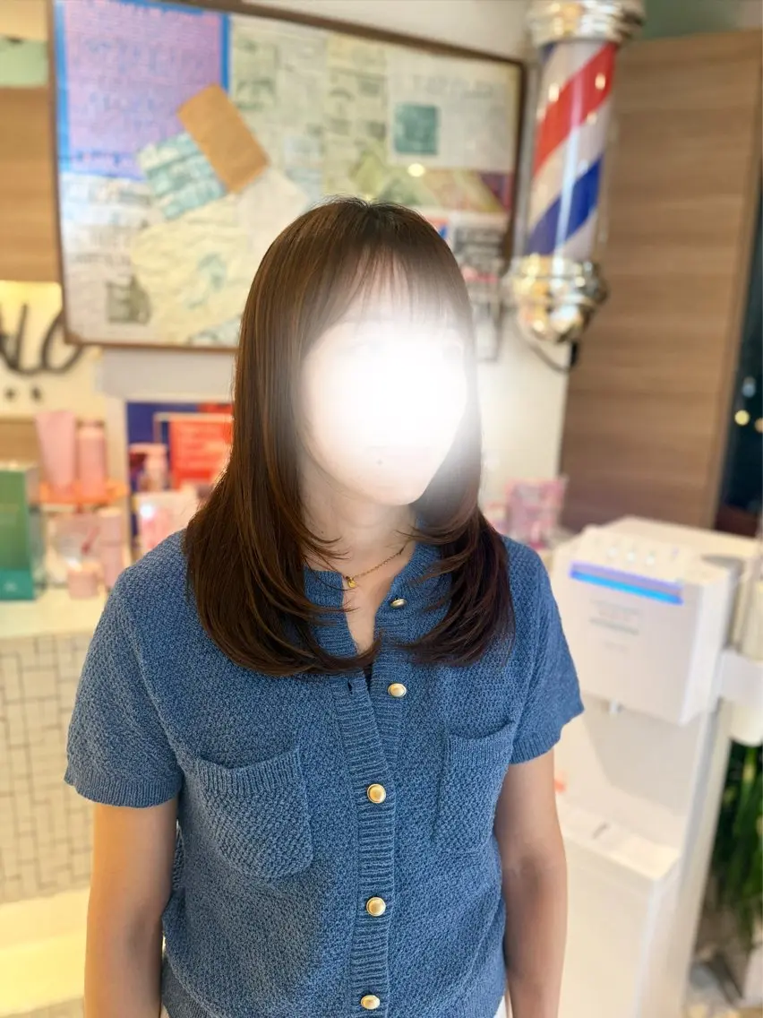 セミロング カット 🩵KUREA🩵 /似合わせカットのヘアスタイル