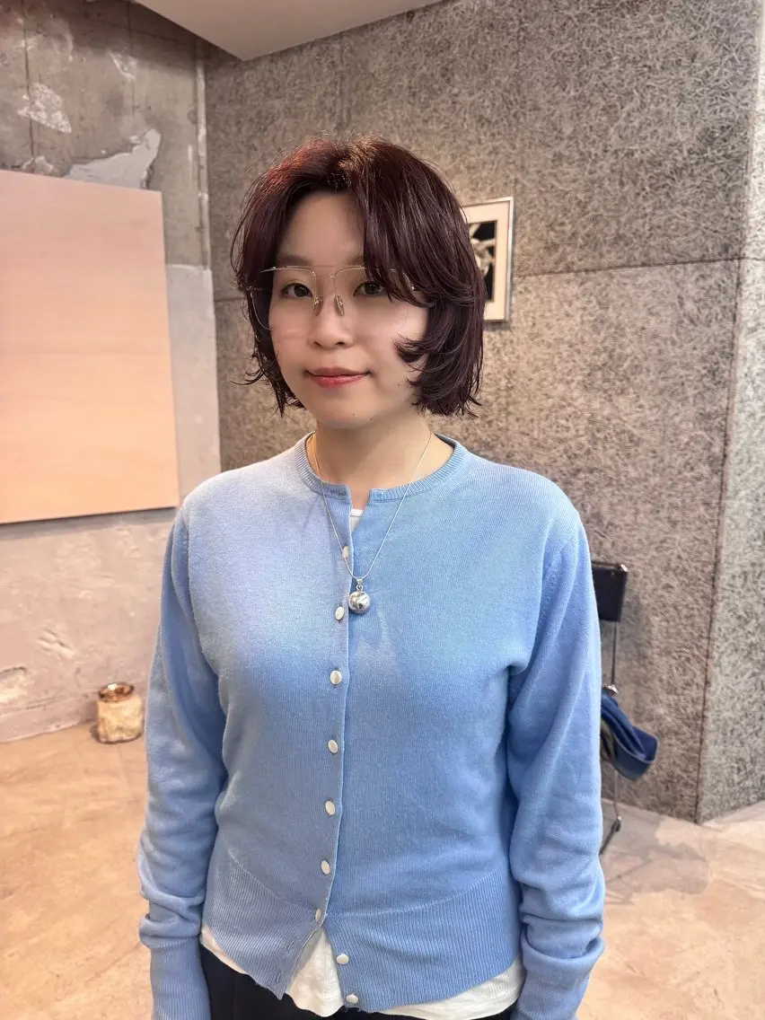 ショート カラー パーマ casey mayuのヘアスタイル