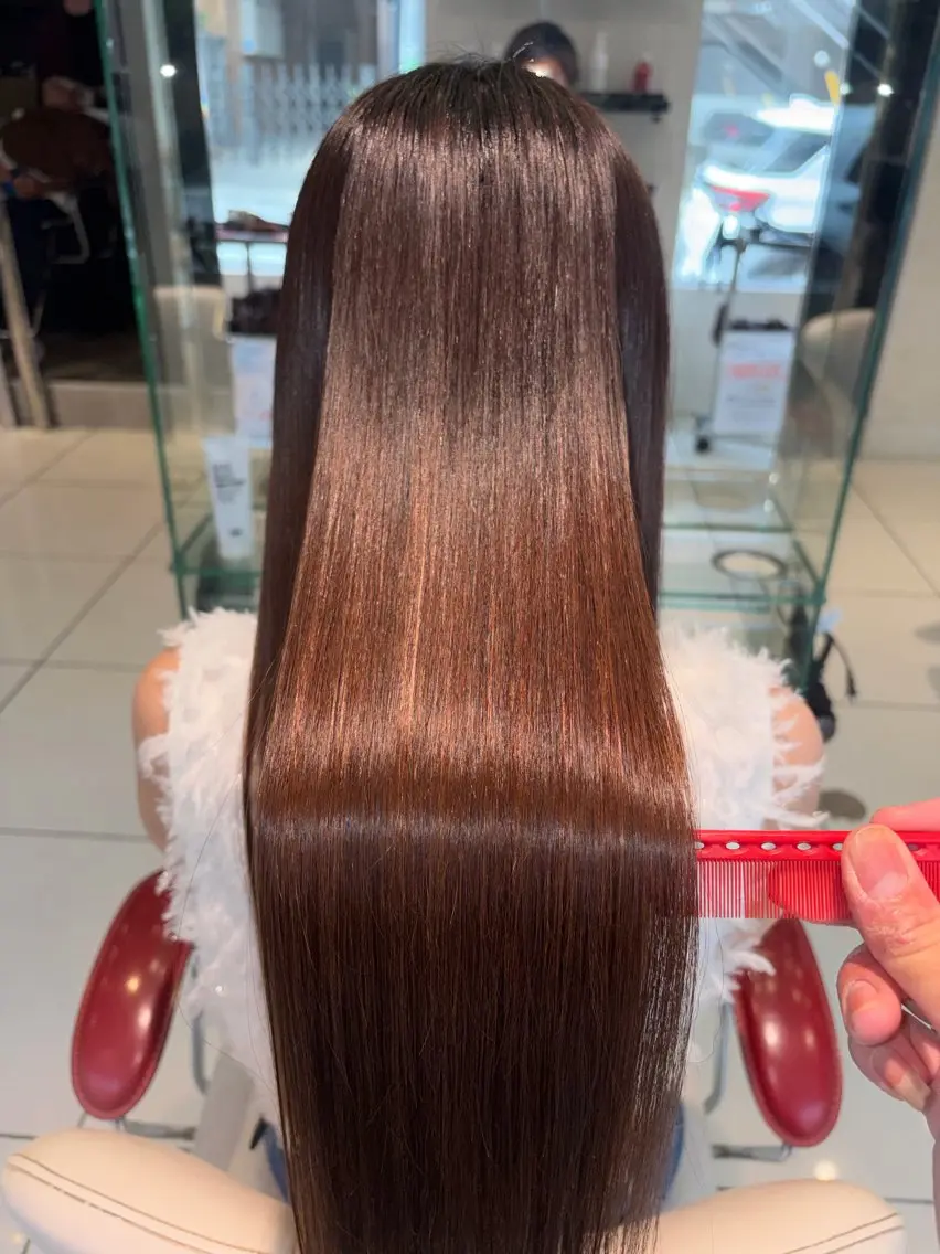 ロング 縮毛矯正 💈髪質改善特化💈 岡田 侑輝のヘアスタイル