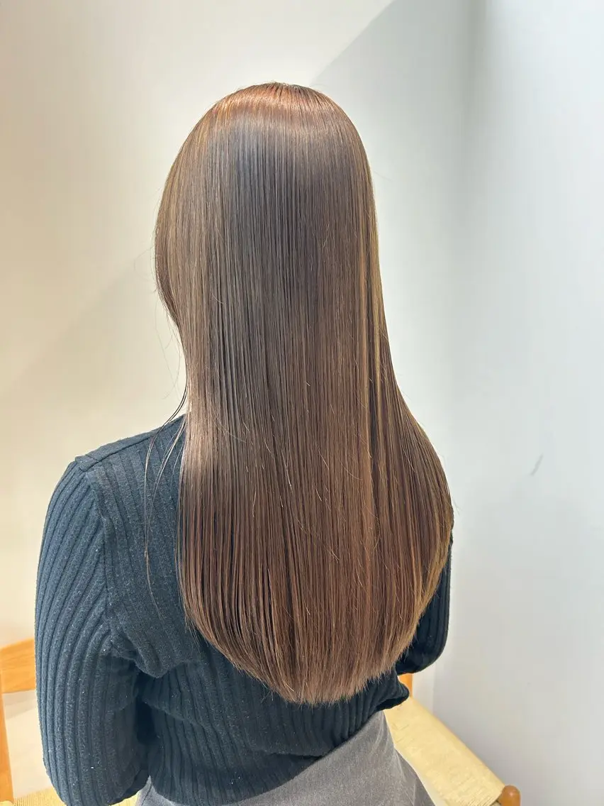 ロング カラー ヘアアレンジ カット ヘアカラー トリートメント yuka .のヘアスタイル