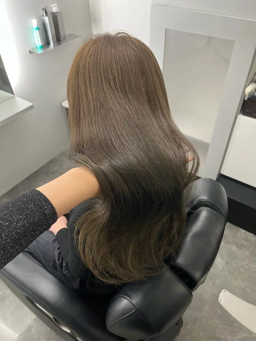 ロング カラー カット ヘアカラー トリートメント 縮毛矯正/ダブル カラー/Akaneのヘアスタイル