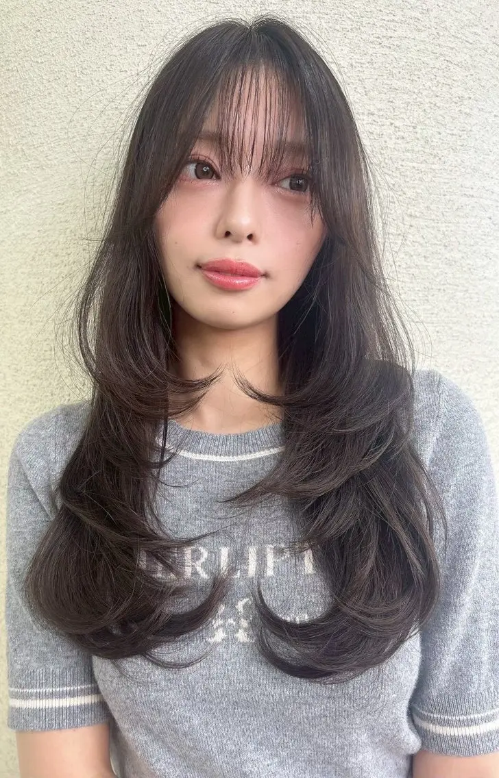 ロング カラー カット ヘアカラー イーストハムネオ高木 亮人🌿のヘアスタイル