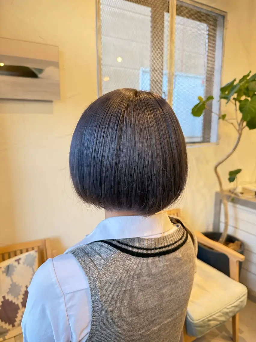 ショート カラー ブリーチ ブルーカラー ブルーラベンダー グレージュ ラベンダーカラー ヘアカラー 透明感カラー/艶髪/ Ayakaのヘアスタイル