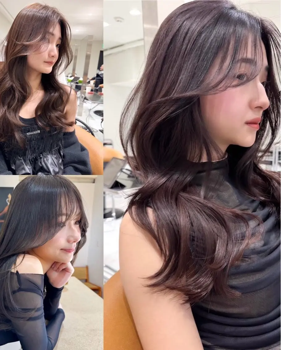ロング カット ヘアカラー トリートメント 🦋韓国風レイヤー/ 艶髪矯正🦋凛太郎のヘアスタイル