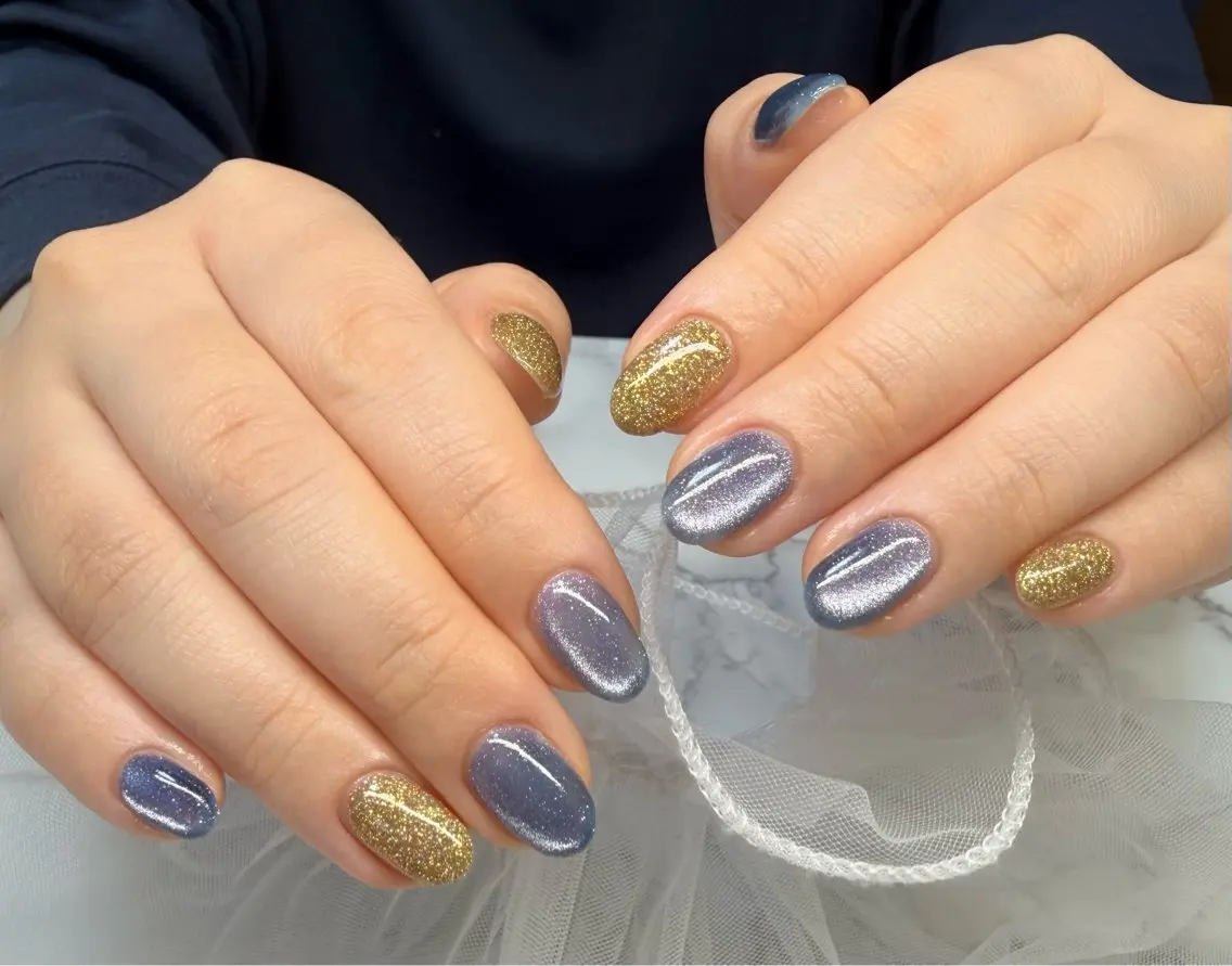 ネイル アートネイル チークネイル フラッシュネイル フラッシュマグ フレンチネイル Mai’s nailのネイルデザイン