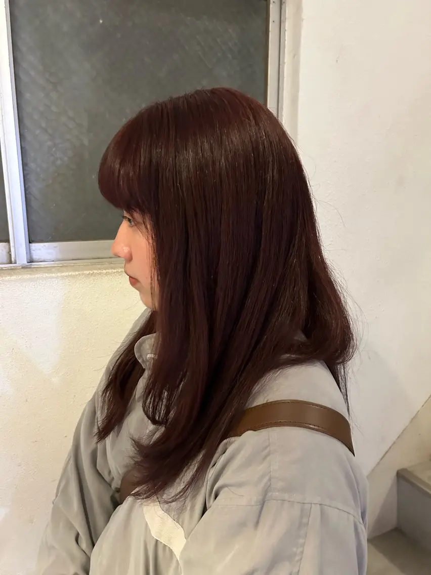 ミディアム カラー 愛結 暖色カラー🎀🩰のヘアスタイル