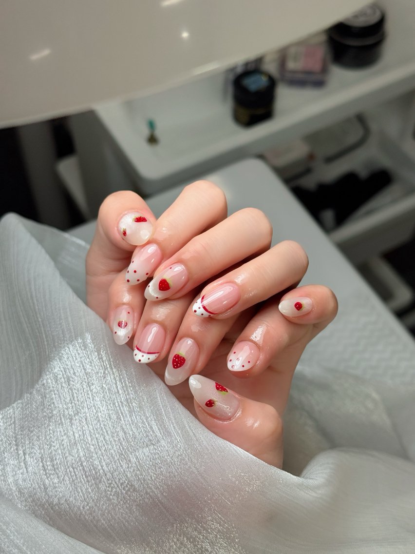 ネイル チークネイル フレンチネイル グラデーション 韓国ネイル マグネットネイル ハンドネイル Hana Nailのネイルデザイン