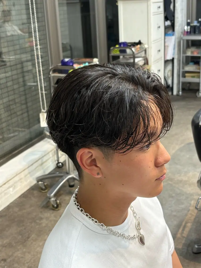 ショート パーマ メンズ カット パーマ トリートメント メンズパーマ特化 fifth 平居俊太のヘアスタイル