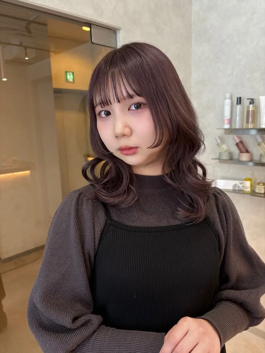 ミディアム カラー カット ヘアカラー トリートメント 🌿【Zina札幌】 東海林りかこ🌿のヘアスタイル