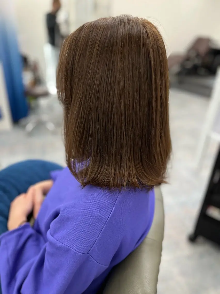 セミロング 一瀬 理絵のヘアスタイル