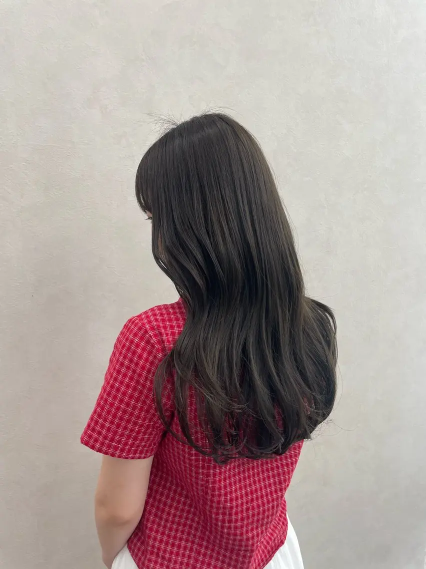 ロング カラー カット ヘアカラー トリートメント 🍐透明感カラー🍐 レイヤー/ベージュのヘアスタイル