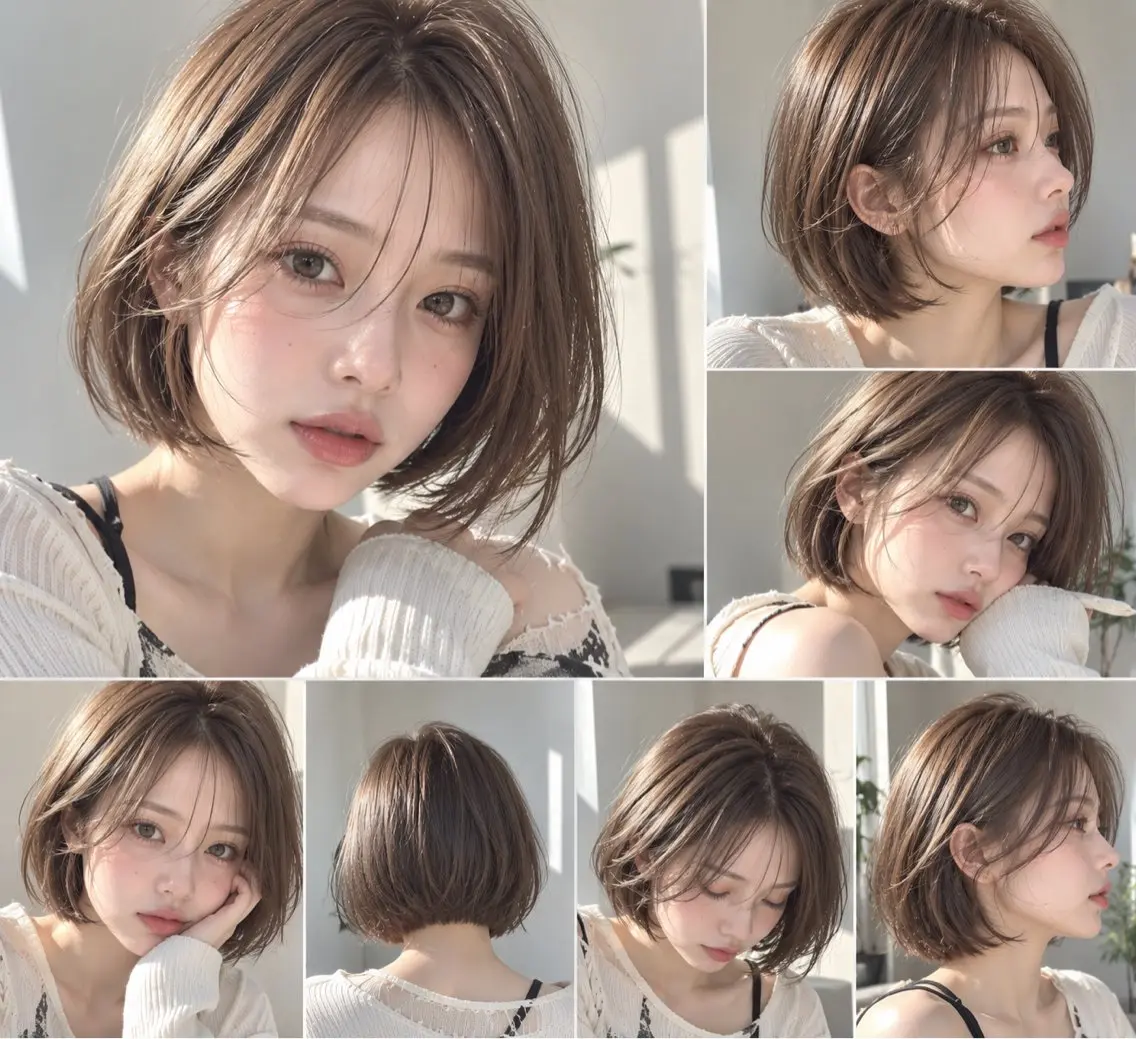 【10/16、29限定✨】ふんわりボブ🐻🤍➕ワンカラー💕※現金払いのみの写真