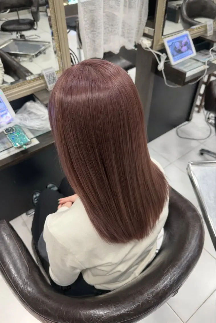 セミロング ピンクブラウン ショートカット募集 ❤️ྀིHINATAのヘアスタイル