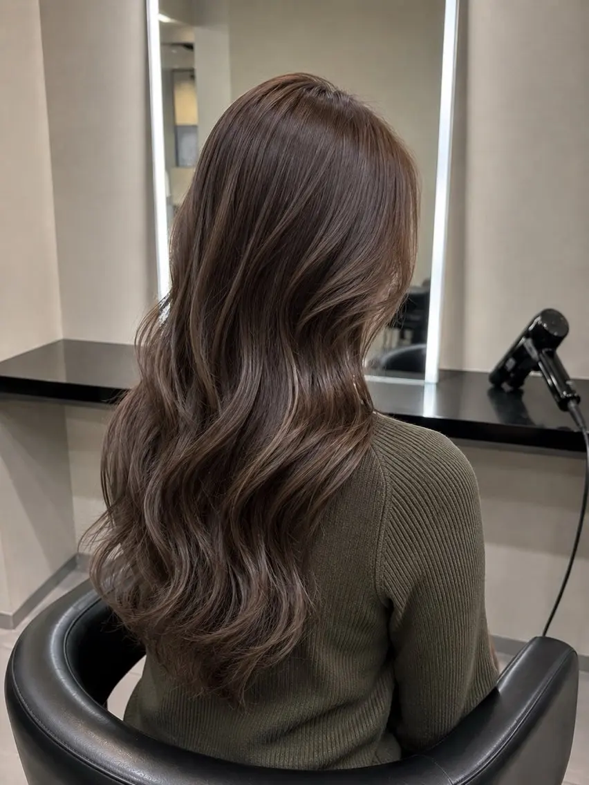 ミディアム カラー ブラウンカラー トリートメント 🌈ウルトワ水素 髪質改善naru🌈のヘアスタイル