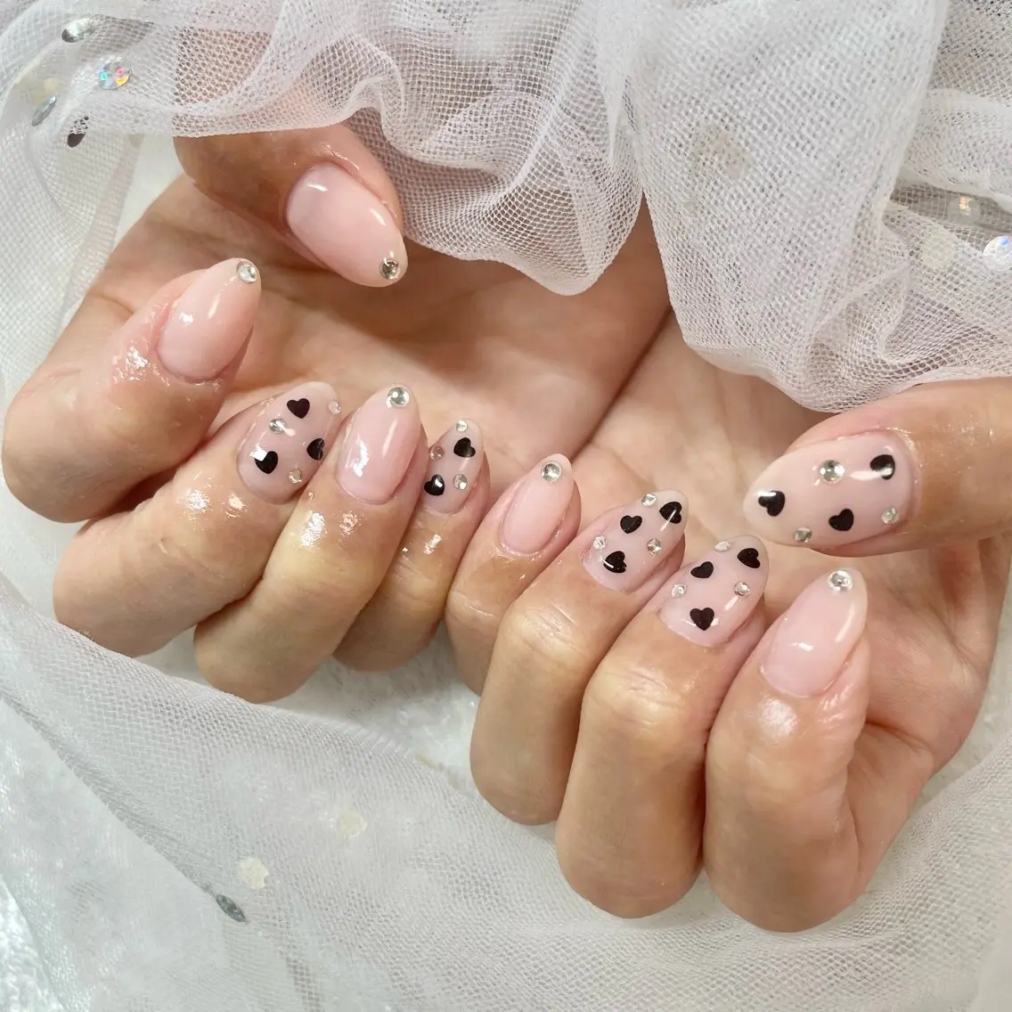 ネイル ハート 🎀AYAKO 🎀中韓ネイルのネイルデザイン