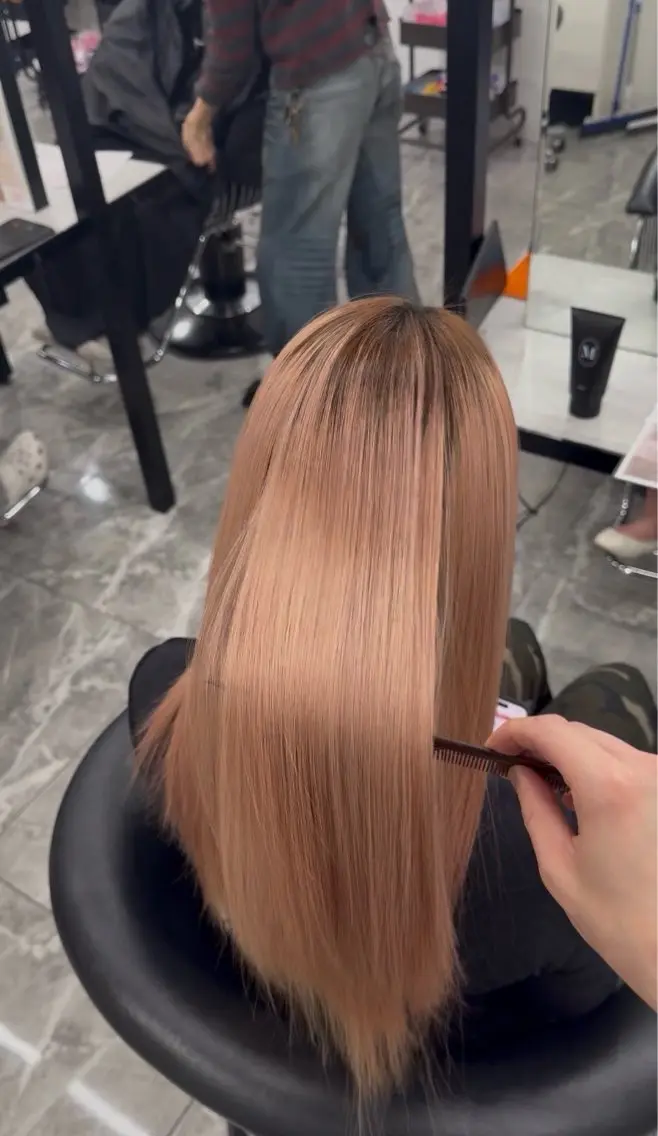 ロング カット トリートメント りきと🦋河原町 縮毛矯正/艶カラーのヘアスタイル