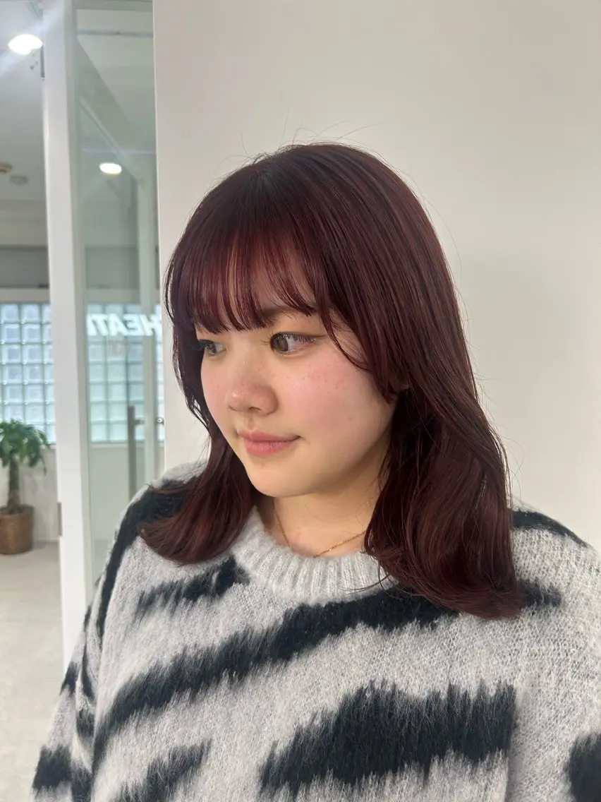 ミディアム カラー 髪質改善 愛結 暖色カラー🎀🩰のヘアスタイル