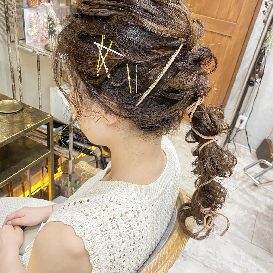 ロング まつパ・ヘアセット ♡Chinami♡のマツエク・マツパデザイン