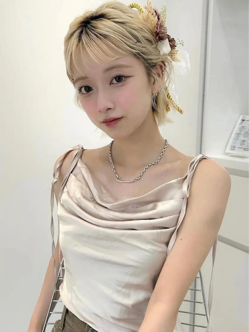 ショート ヘアアレンジ ヘアセット 卒業式ヘアセット🎀 ヘアアレンジのヘアスタイル