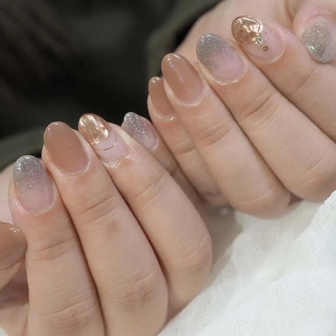 ネイル アートネイル ニュアンスネイル ハンドネイル infinity skyのネイルデザイン
