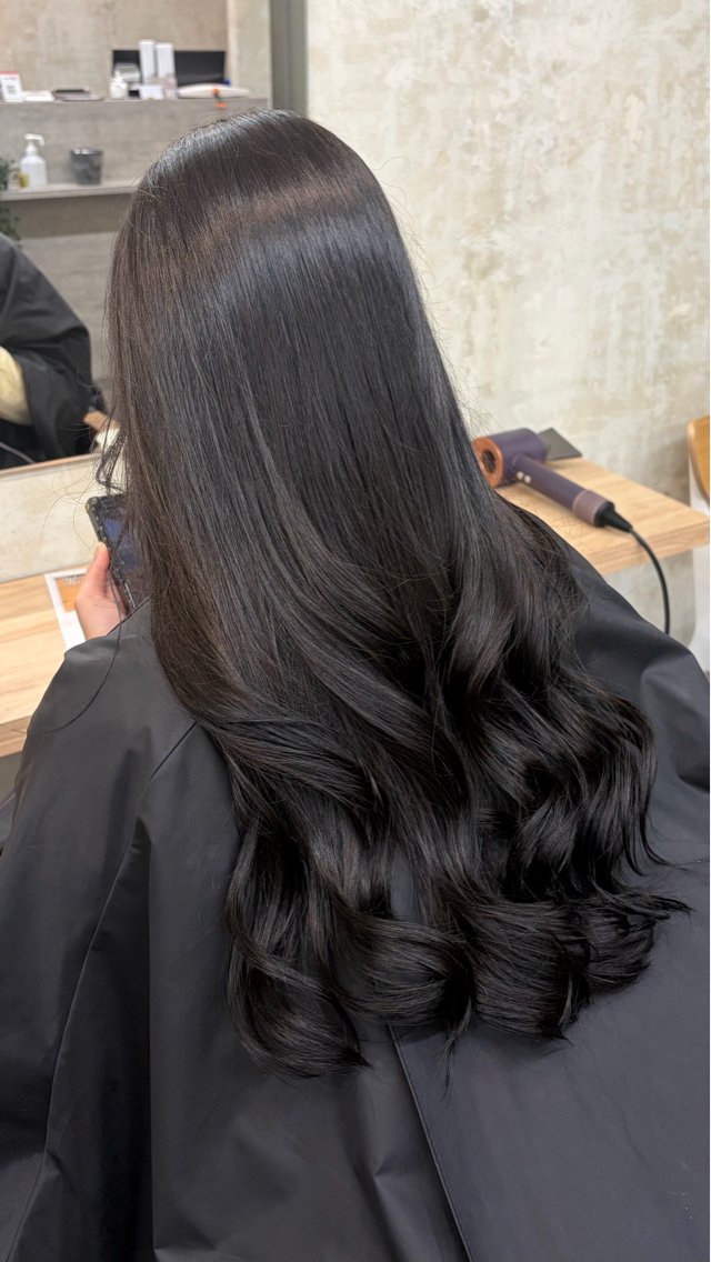 ロング 田中 望有のヘアスタイル