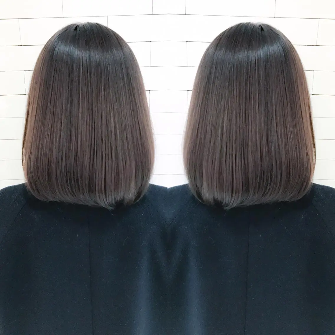 ショート カラー ダークグレー ダークグレージュ グラデーションカラー グレージュ ボブ 🧡ショートの達人 🧡SHOのヘアスタイル