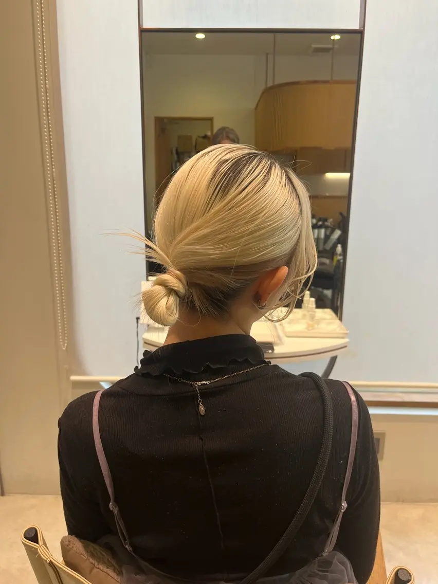 ミディアム ヘアアレンジ ramphy 柴原 夢奈のヘアスタイル