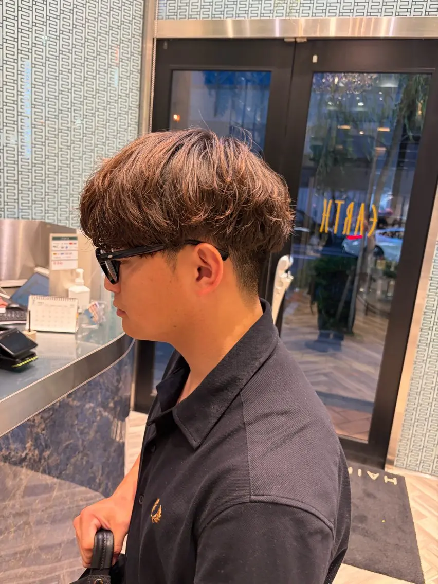 メンズ earth銀座 青山🩵のヘアスタイル