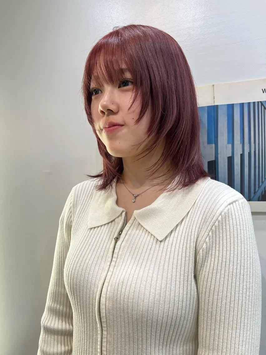 ミディアム 💥ウルフカット デザインあんな💥のヘアスタイル