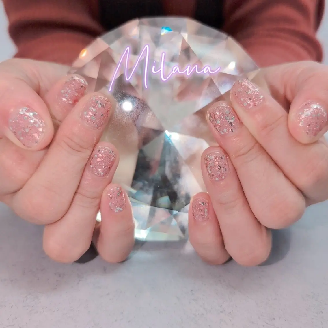 ネイル ワンカラーネイル ハンドネイル Milana 川瀬のネイルデザイン