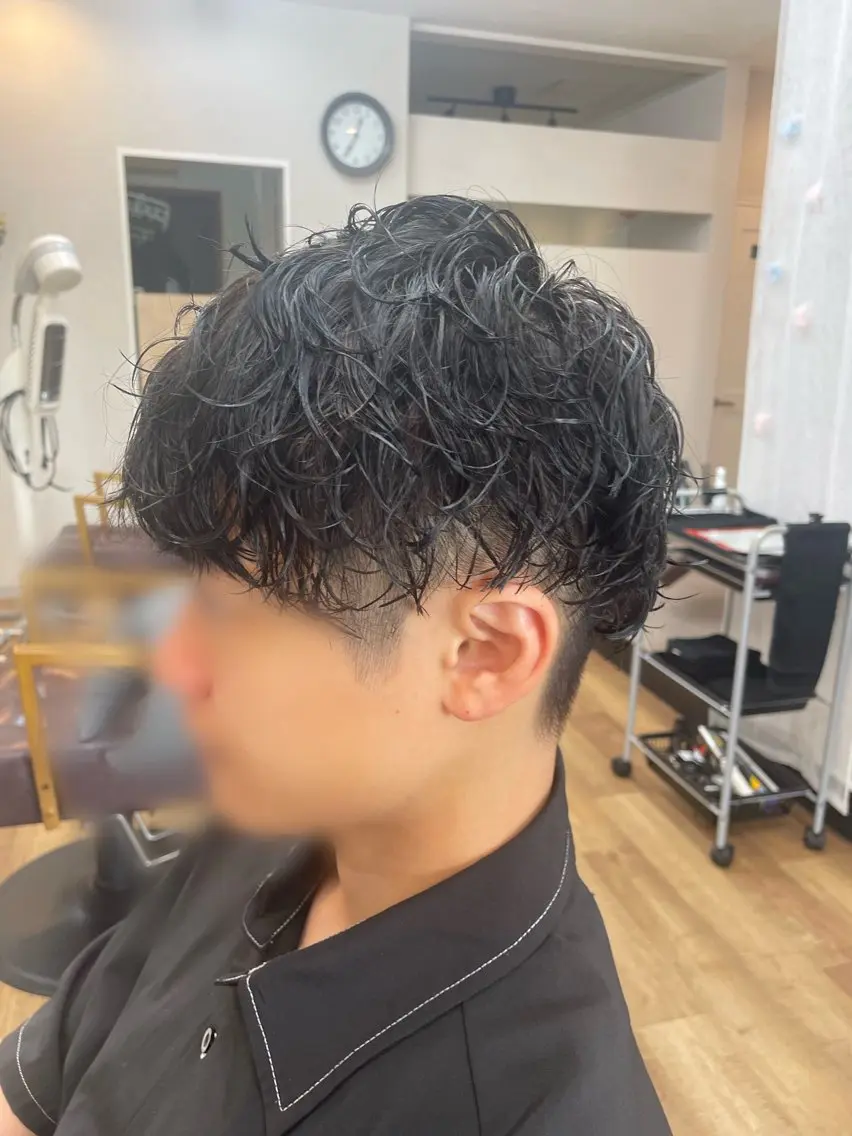 メンズ メンズパーマ アグレアーブル上地店 田中のヘアスタイル