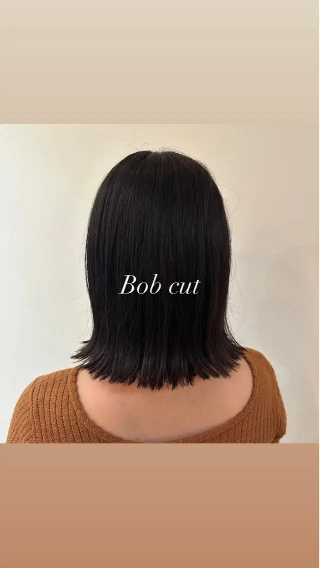 ミディアム カラー ヘアアレンジ 切りっぱなしボブ 透明感カラー ボブ みなみ/韓国ボブ/ 韓国レイヤーのヘアスタイル