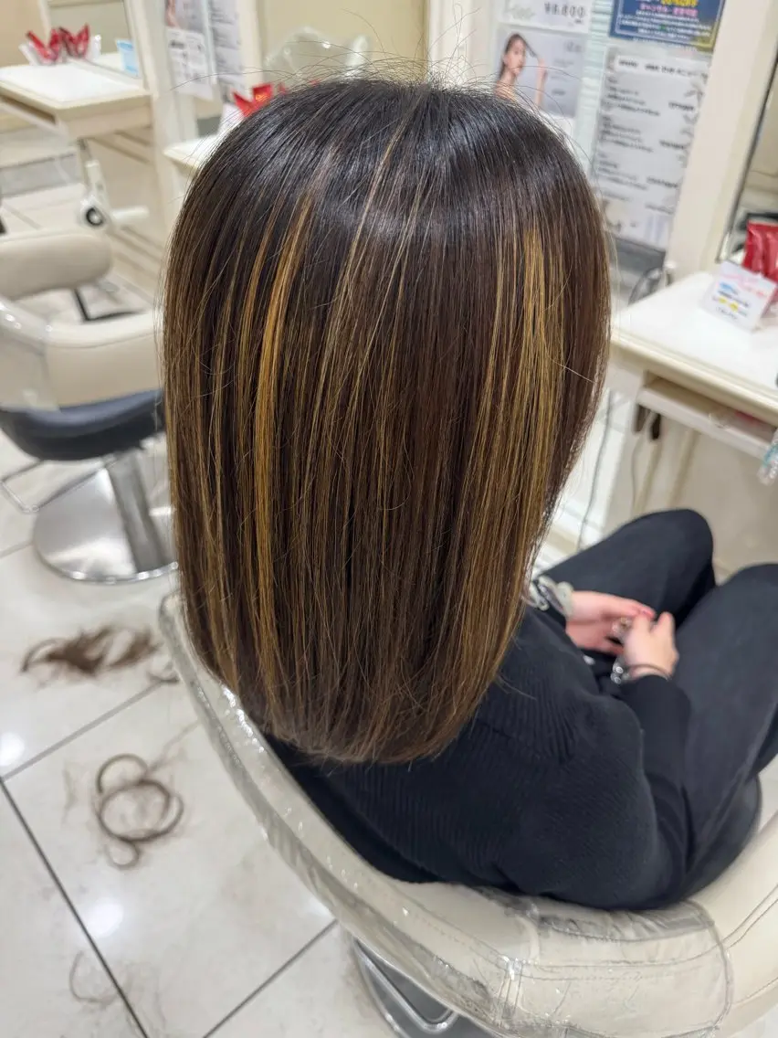 ミディアム 新井 俊輔のヘアスタイル