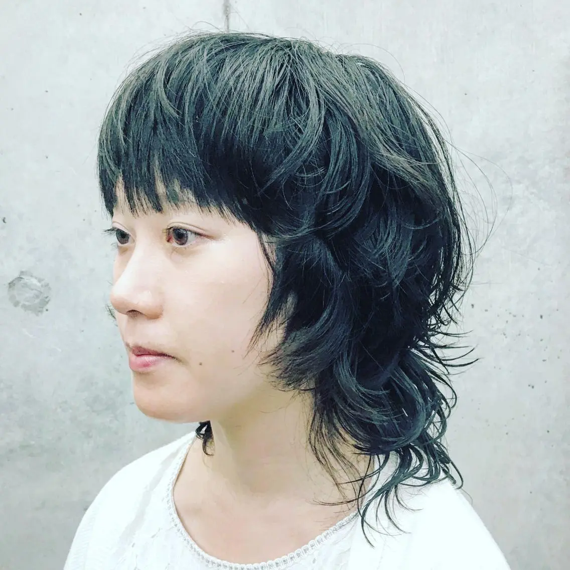 ミディアム パーマ メンズ ミディアムパーマ メンズパーマ メンズウルフカット ウルフカット カット パーマ トリートメント ✂︎ウルフ・ショート ✂︎MIKUNIのヘアスタイル